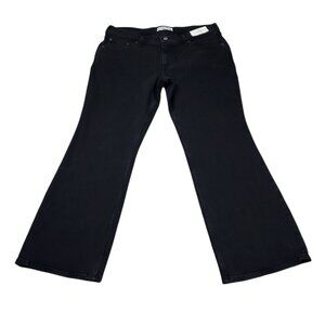 Abercrombie Short Boot Low Rise Jeans Black Stretch Denim Y2K Size 12 31 12S